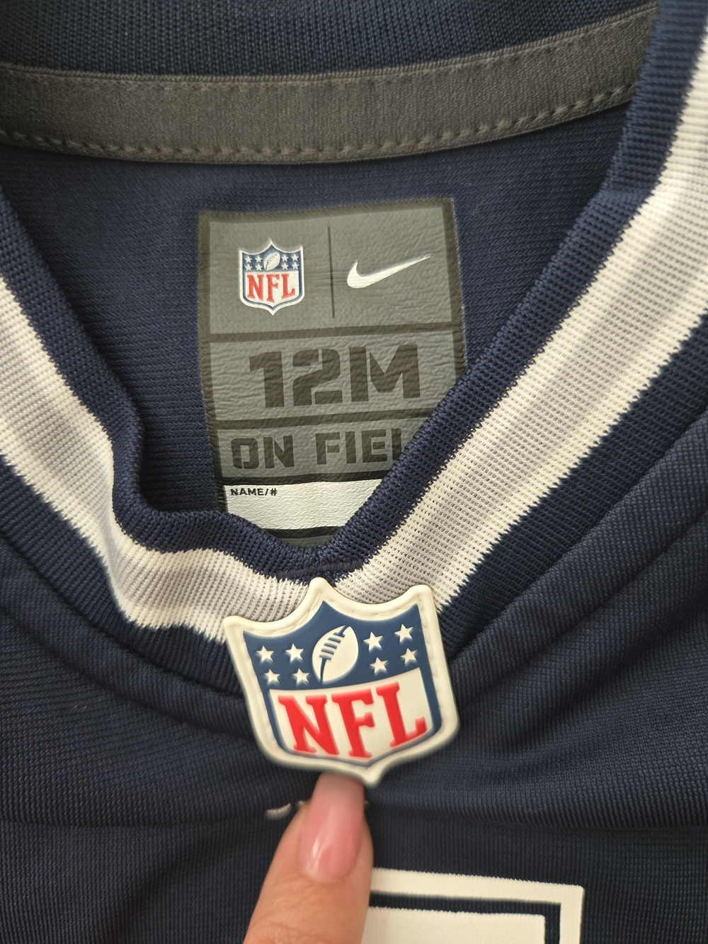 Nike NFL Men's Navy Blue On-Field Jersey